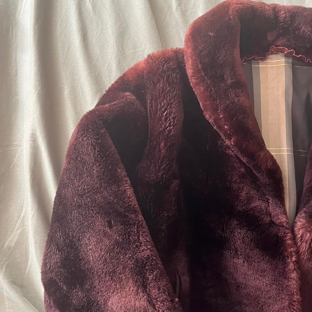 Vintage 1960s Brown Fur Coat